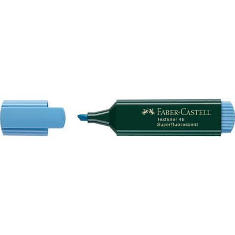 Evidenziatore Faber-Castell Textliner 48 Refill tratto 1-2-5 mm blu 154851
